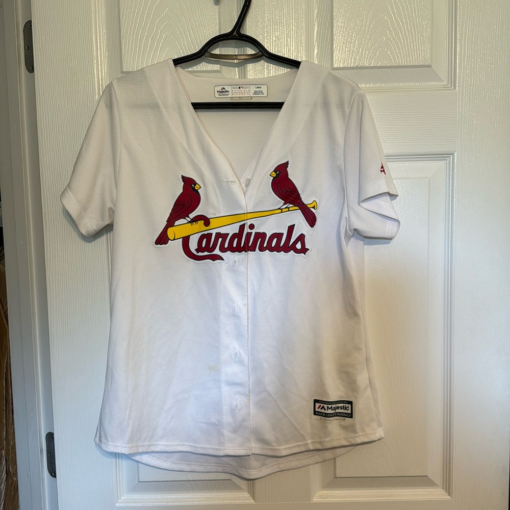 Majestic MLB St. Louis Cardinals Women’s Jersey, size Large